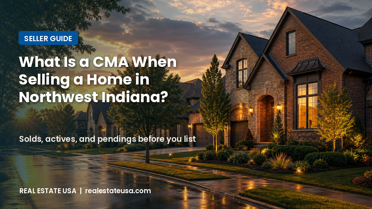 What is a CMA when selling a home in Northwest Indiana: solds, actives, and pendings before you list