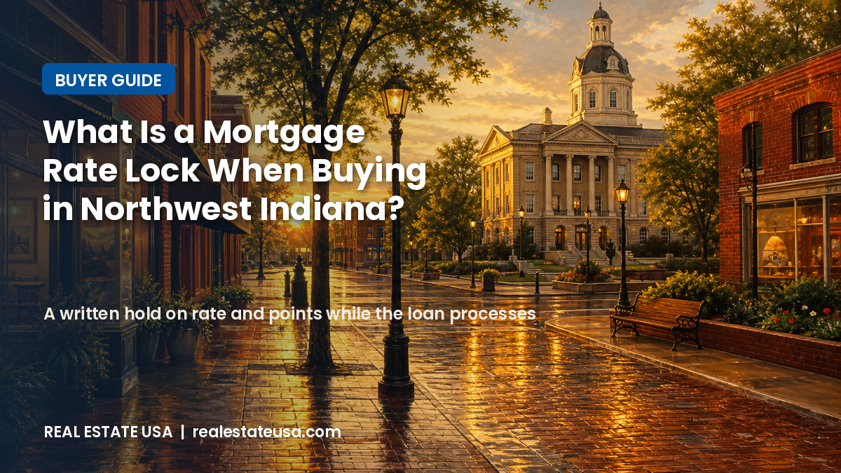 What is a mortgage rate lock when buying a home in Northwest Indiana: a written hold on rate and points while the loan processes